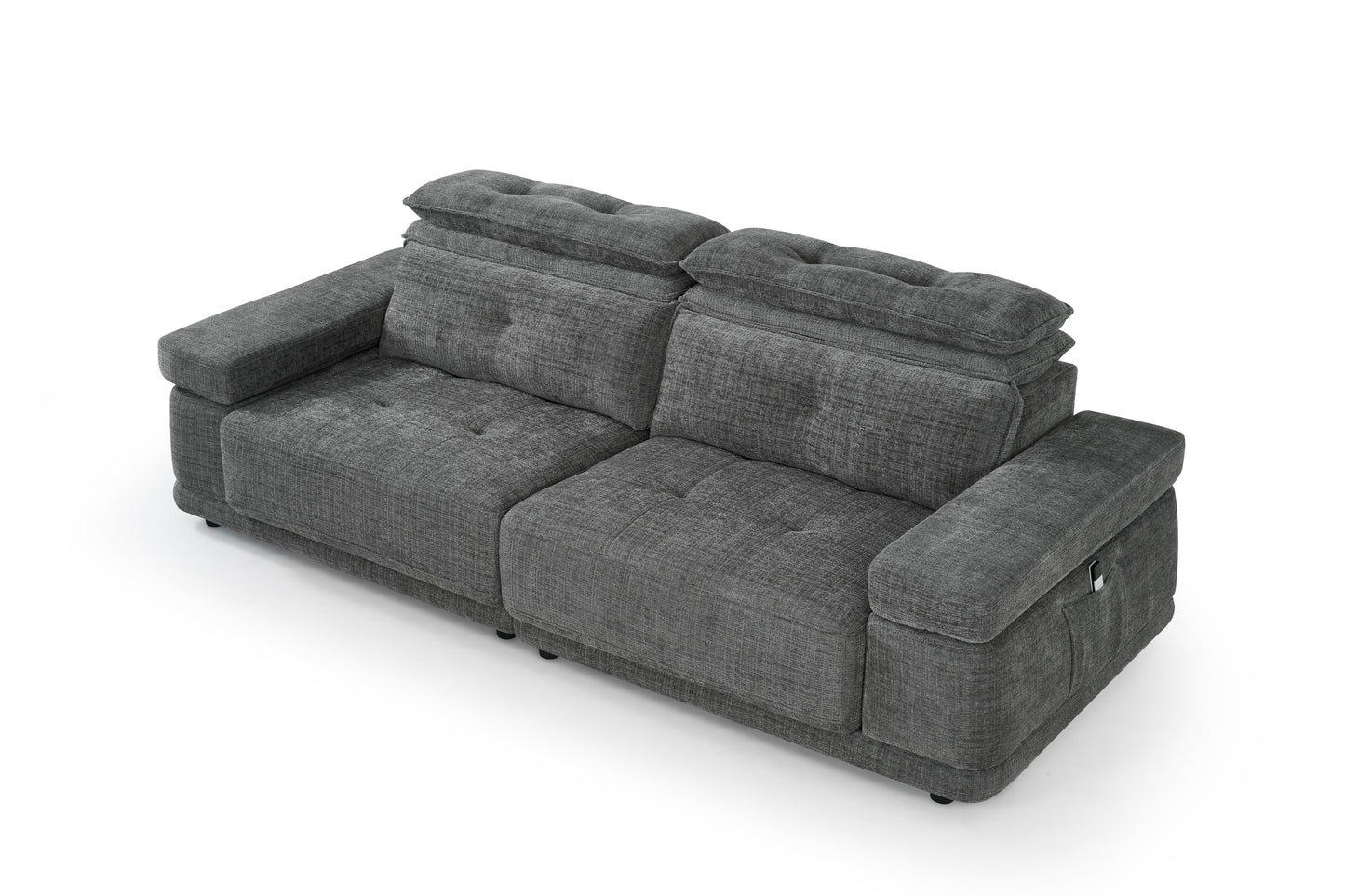Kendal Floating Sofabed Light Grey Fabric Sofa