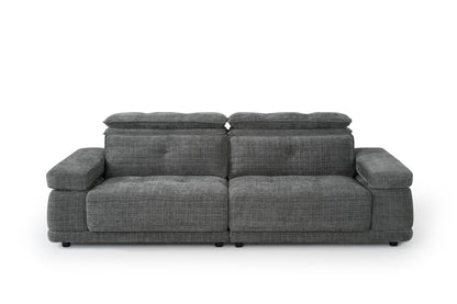 Kendal Floating Sofabed Light Grey Fabric Sofa