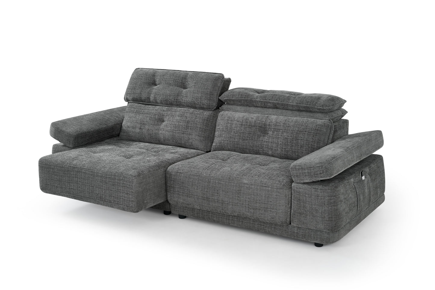 Kendal Floating Sofabed Light Grey Fabric Sofa