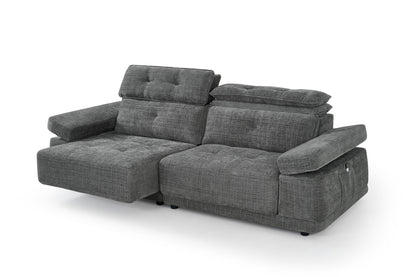 Kendal Floating Sofabed Light Grey Fabric Sofa