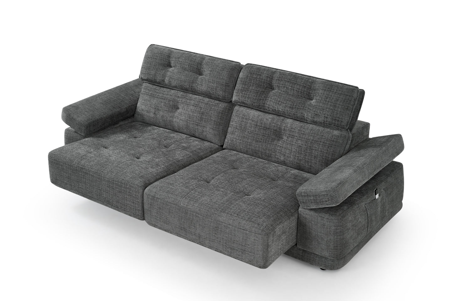 Kendal Floating Sofabed Light Grey Fabric Sofa