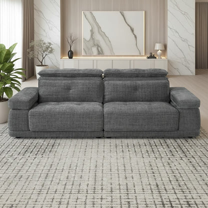 Kendal Floating Sofabed Light Grey Fabric Sofa