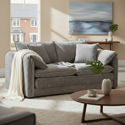 Laguna Grey Fabric 2 Seater Sofa