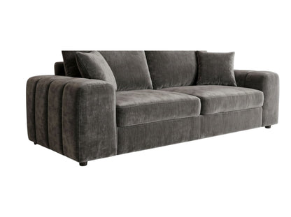 Laguna Grey Fabric 3 Seater Sofa