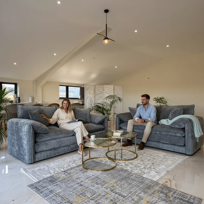 Laguna Grey Fabric 3+2 Sofa Suite