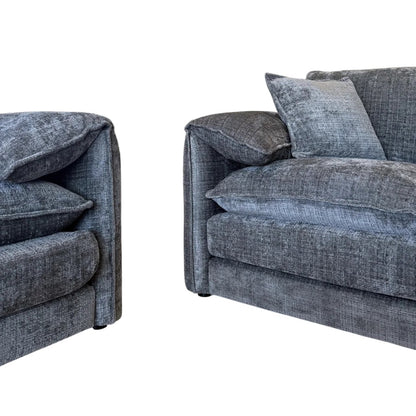 Laguna Grey Fabric 3+2 Sofa Suite