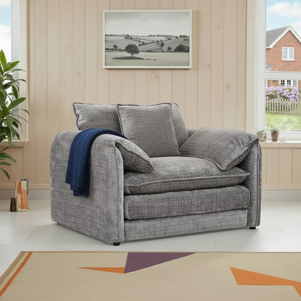 Laguna Grey Fabric Armchair
