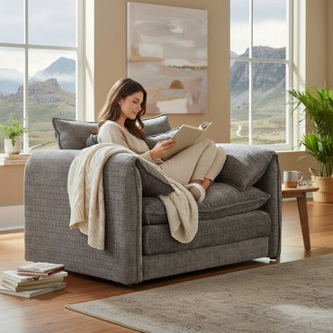 Laguna Grey Fabric Armchair