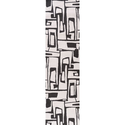 Loft Abstract Dark Grey Rug