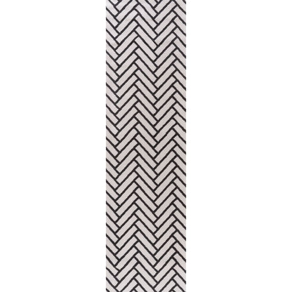 Loft Chevron Dark Grey Rug