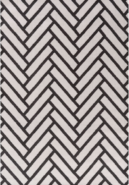 Loft Chevron Dark Grey Rug