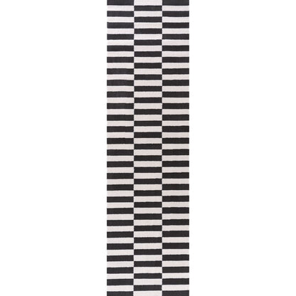 Loft Striped Dark Grey Rug