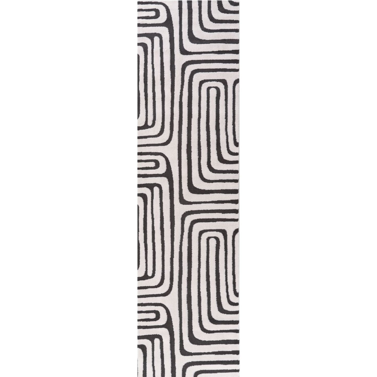 Loft Geometric Dark Grey Rug