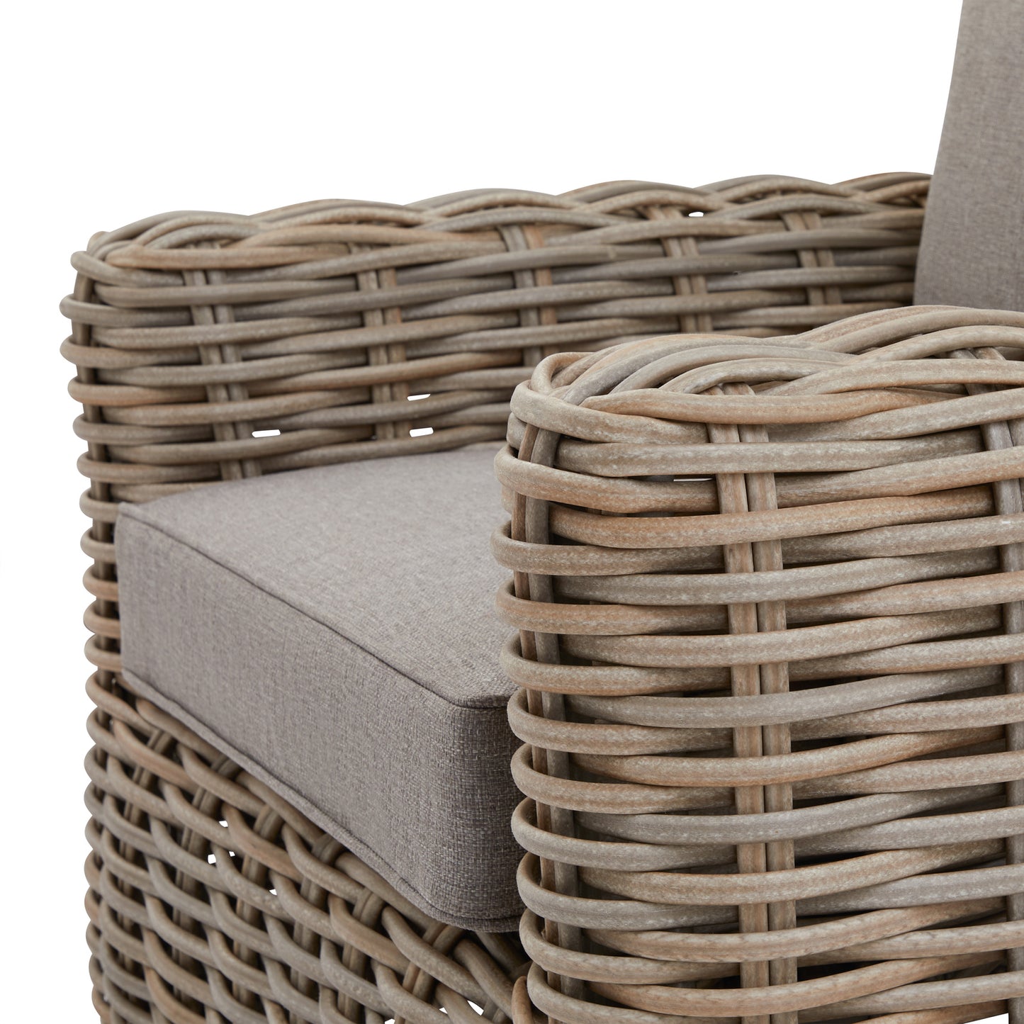 Luxury Amalfi Beige Metal Frame Outdoor Five Seater Set