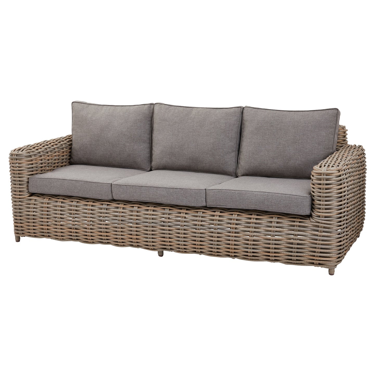 Luxury Amalfi Beige Metal Frame Outdoor Five Seater Set