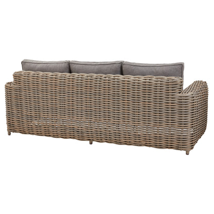 Luxury Amalfi Beige Metal Frame Outdoor Five Seater Set