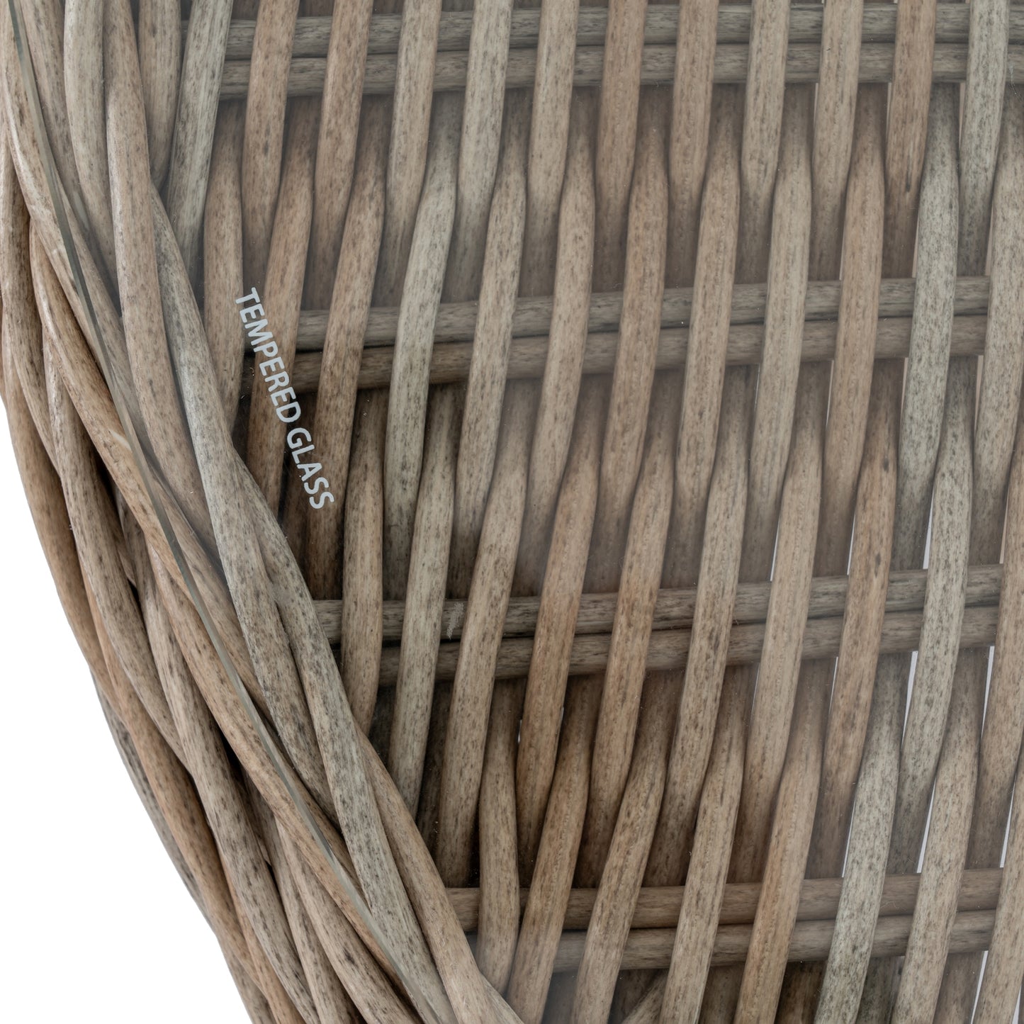 Luxury Amalfi Beige Metal Outdoor Bistro Table With Wood Top