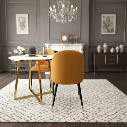 Luxury Arne Tan Leather Dining Chair With Faux Leather And Scandinavian Black Legs