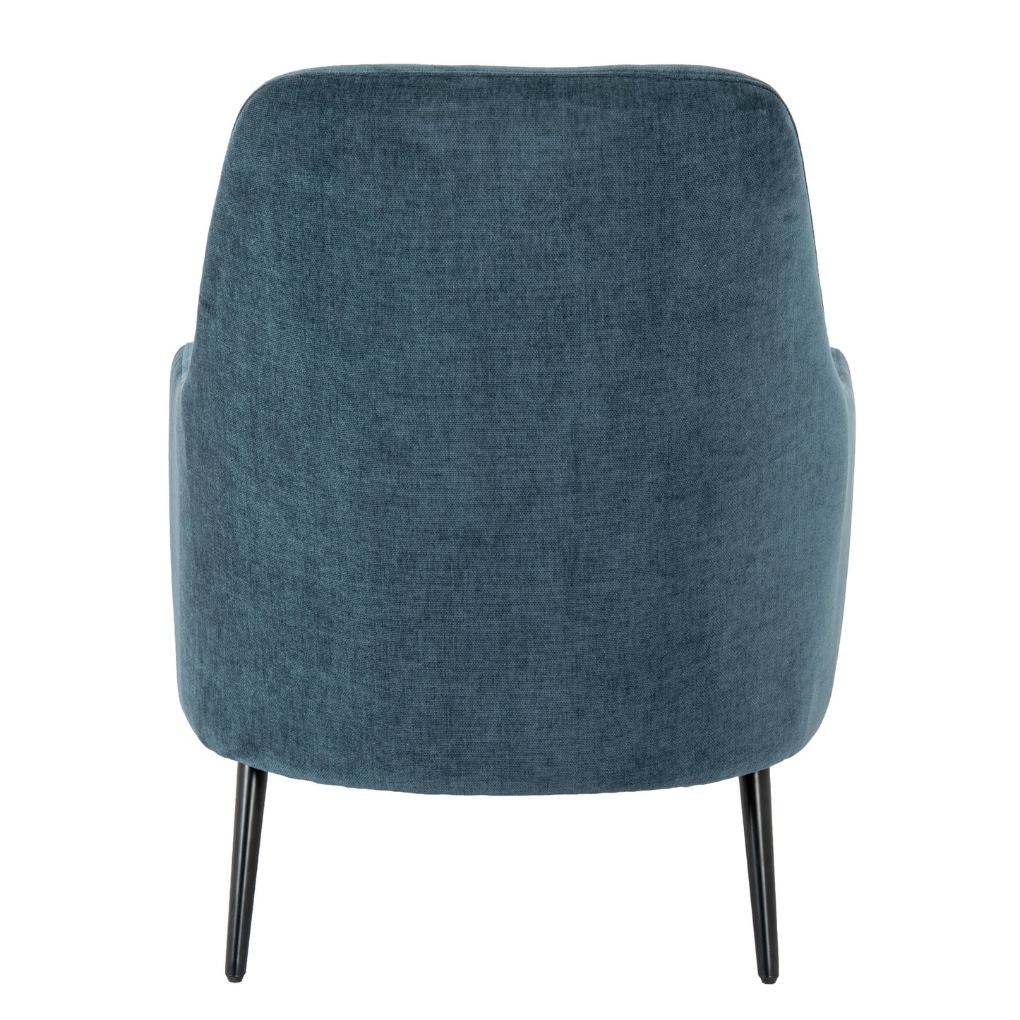 Luxury Avaris Wingback Armchair In Blue Fabric