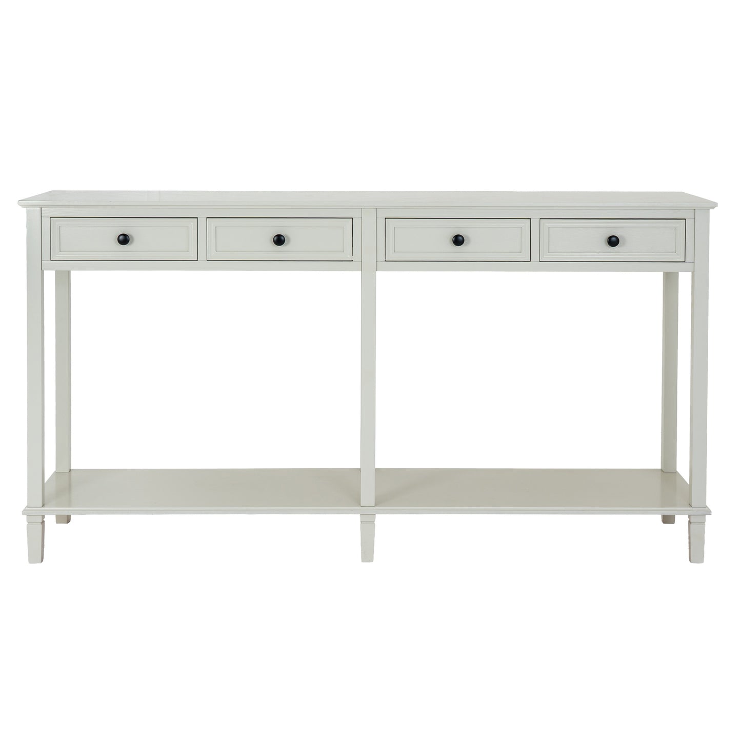 Luxury Belmont White Wood 2 Drawer Console Table