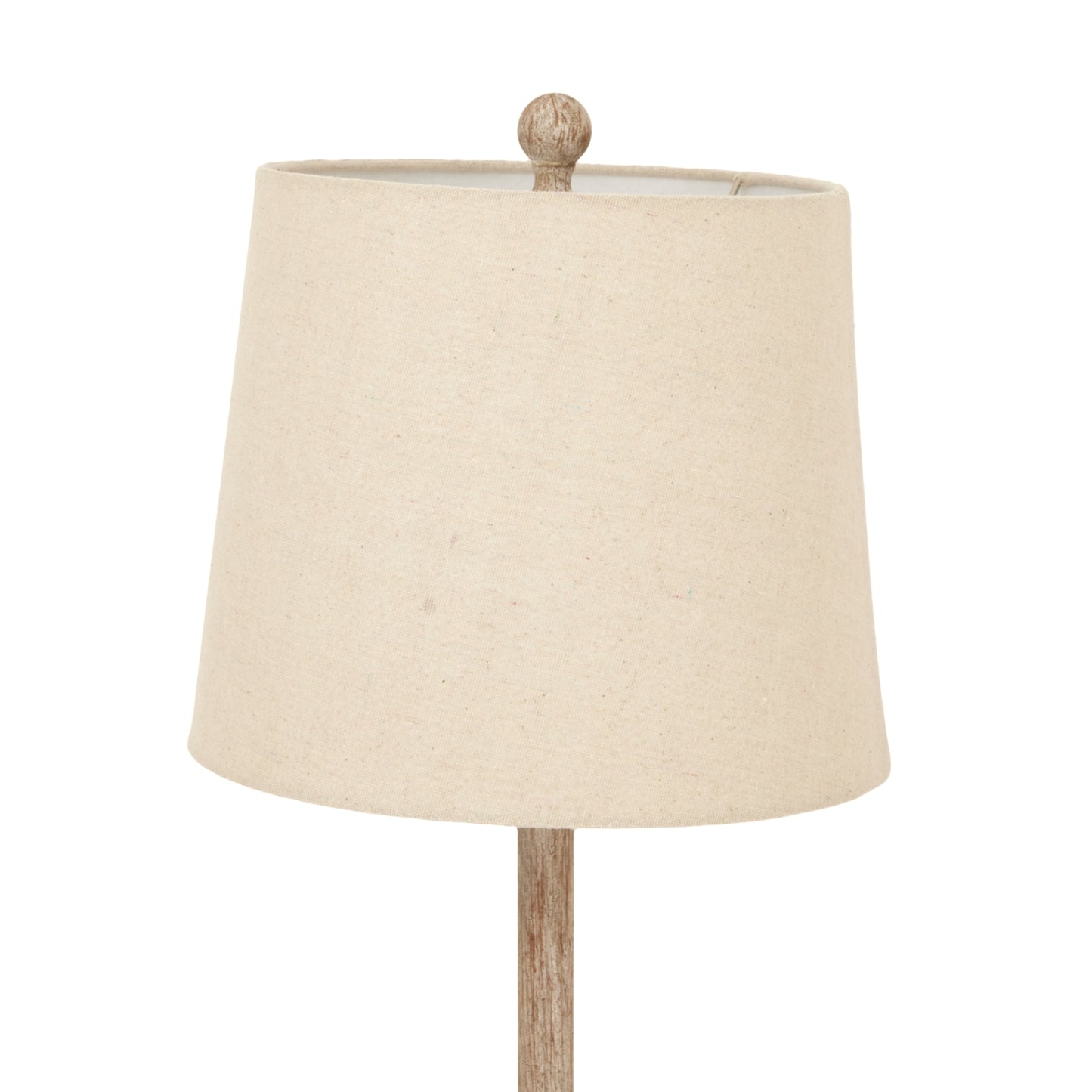 Luxury Chiaro Candlestick Table Lamp In Brown Resin With Linen Shade