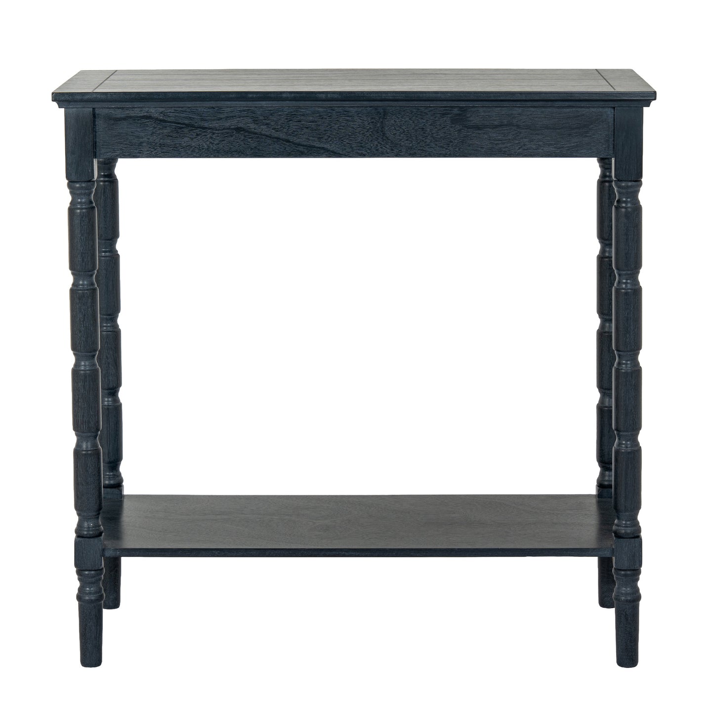 Luxury Contour Black Wood Console Table