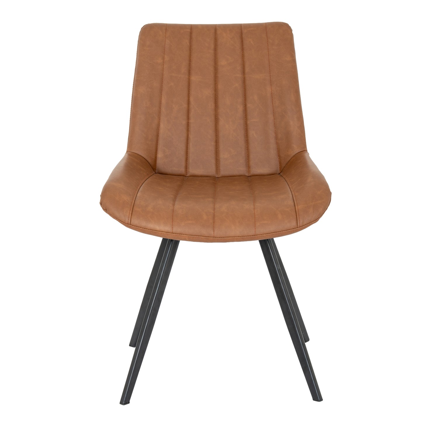 Luxury Malmo Tan Swivel Dining Chair In Brown Fabric