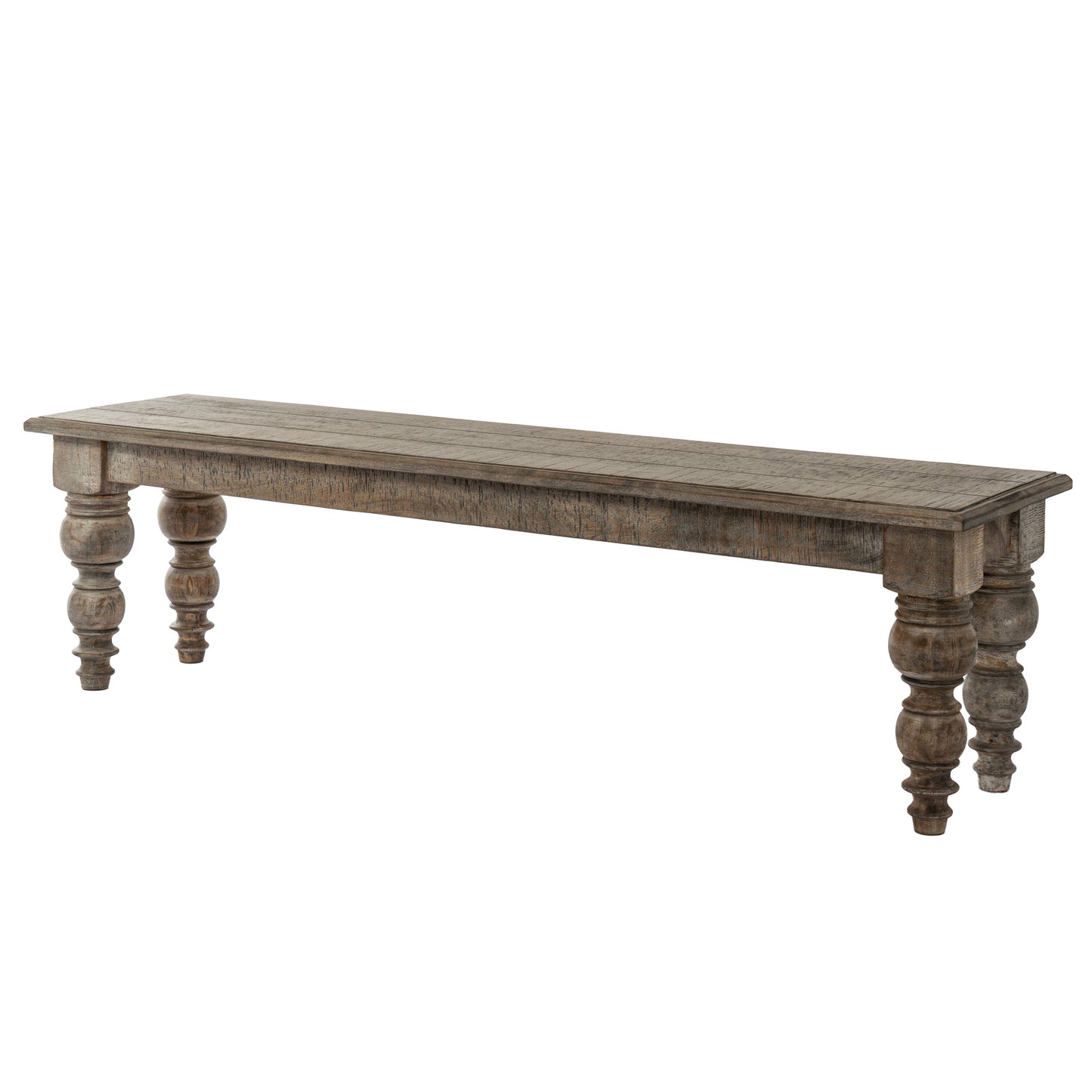 Luxury Rutland Brown Wood Rectangular Dining Bench