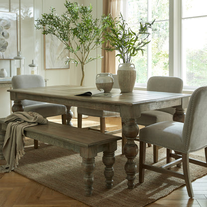 Luxury Rutland Brown Wood Rectangular Dining table