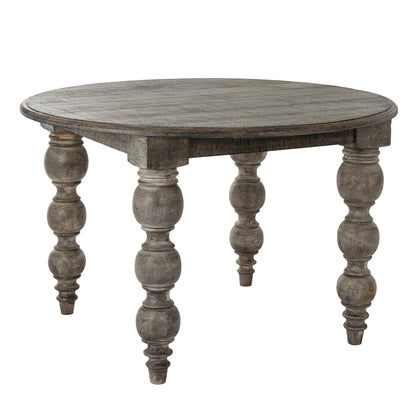 Luxury Rutland Brown Wood Round Dining Table