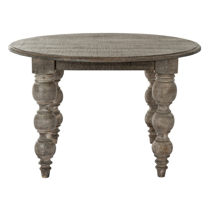 Luxury Rutland Brown Wood Round Dining Table