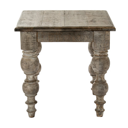 Luxury Rutland Brown Wood Side Lamp Table