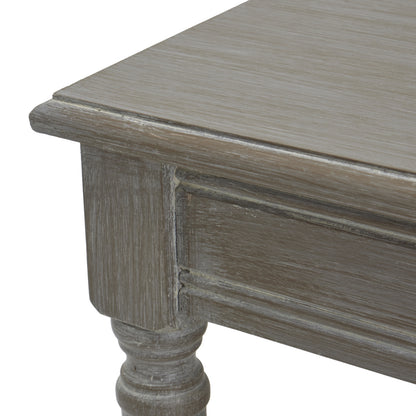 Luxury Serene Rattan Grey Wood Large Console Table