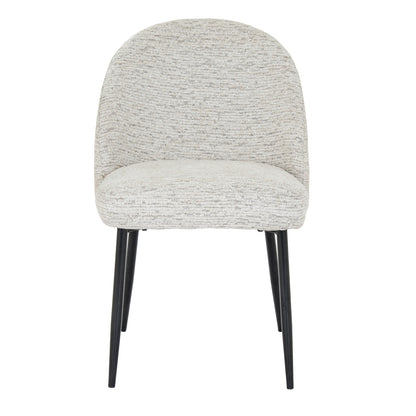 Luxury Sorelle Dining Chair In White Fabric