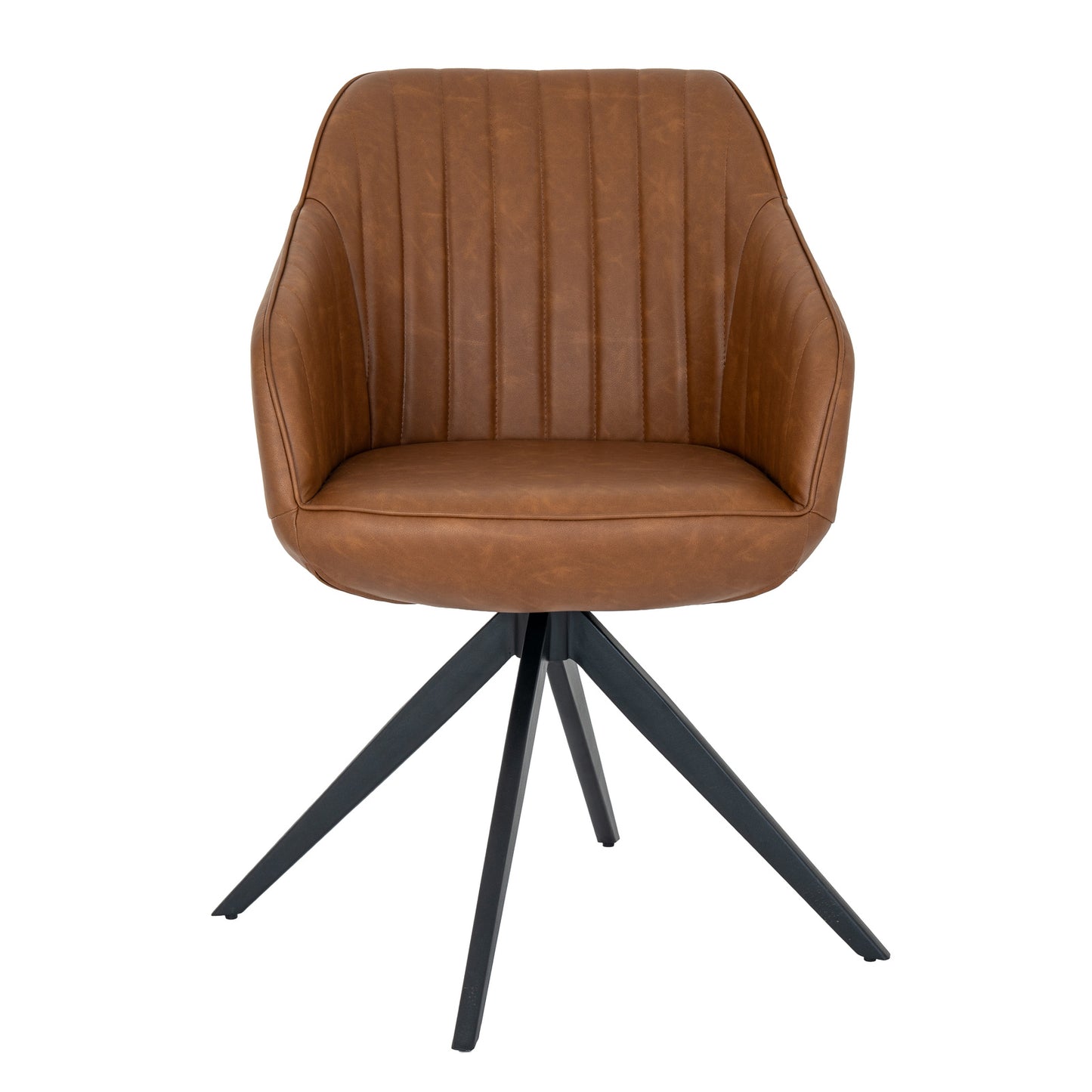 Luxury Uppsala Tan Dining Chair In Brown Fabric