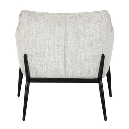 Luxury Zephra Armchair In White Fabric