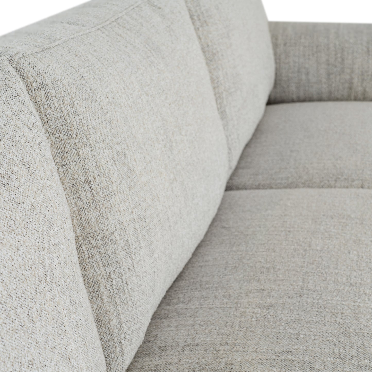 Luxury Zephra Three Seater Sofa With Footstool In White Fabric