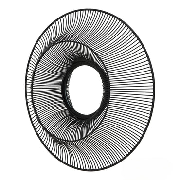Luxury Chico 61cm Modern Black Wire Industrial Wall Mirror