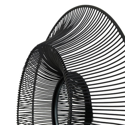 Luxury Chico 61cm Modern Black Wire Industrial Wall Mirror