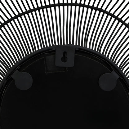 Luxury Chico 61cm Modern Black Wire Industrial Wall Mirror