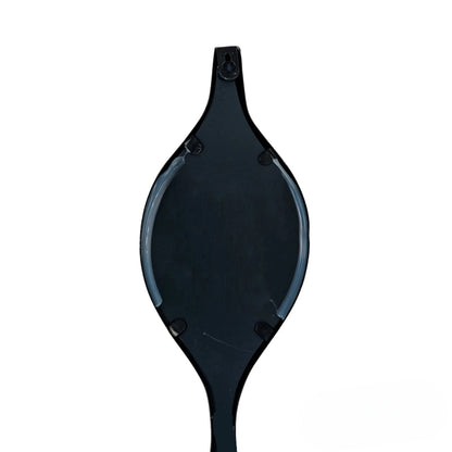 Luxury Elden 146cm Sculptural Wavy Slim Wall Mirror In Black
