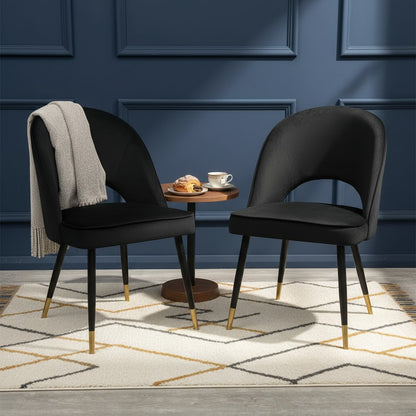 Luxury  Loki 1.8m Gold Dining Set Cream Sintered Stone Table With Bjorn Black Velvet Chairs