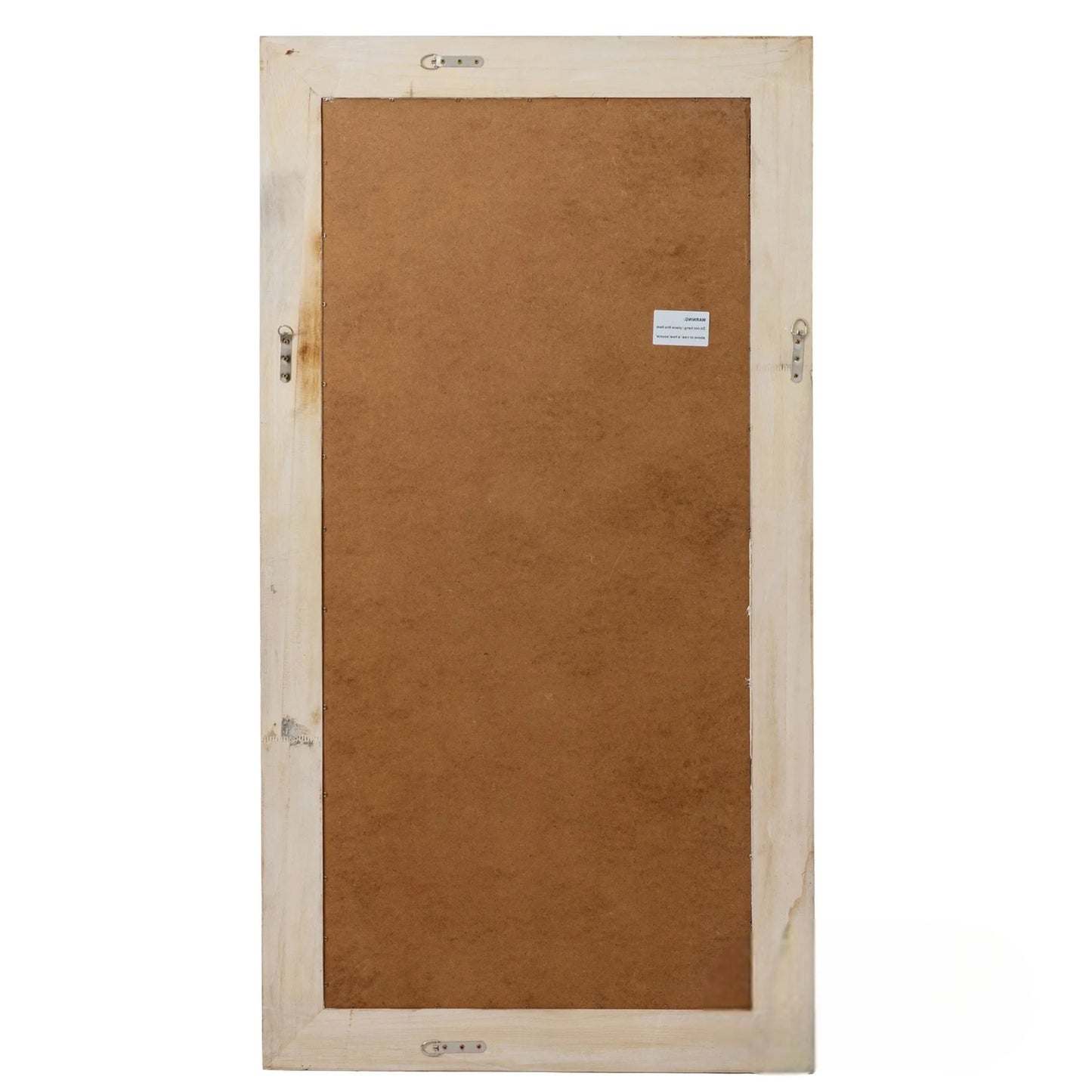 Luxury Lumi 120cm x 76cm Small Washed Wood Stepped Frame Wall Mirror