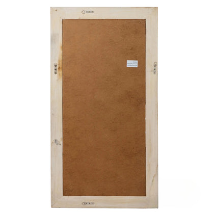 Luxury Lumi 120cm x 76cm Small Washed Wood Stepped Frame Wall Mirror