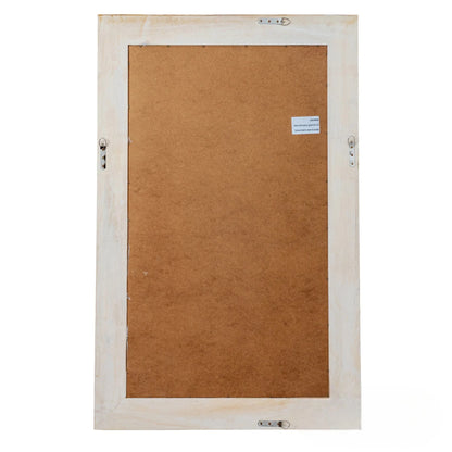 Luxury Lumi 150cm x 80cm Medium Washed Wood Stepped Frame Wall Mirror