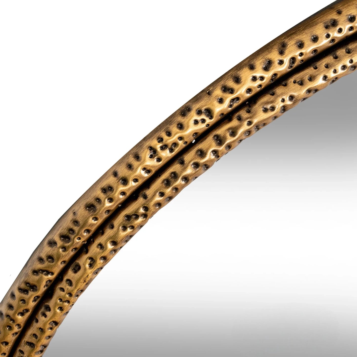 Luxury Orel 64cm x 60cm Small Dimpled Texture Organic Gold Wall Mirror