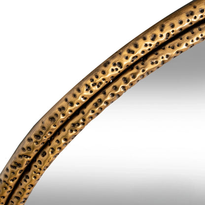 Luxury Orel 64cm x 60cm Small Dimpled Texture Organic Gold Wall Mirror
