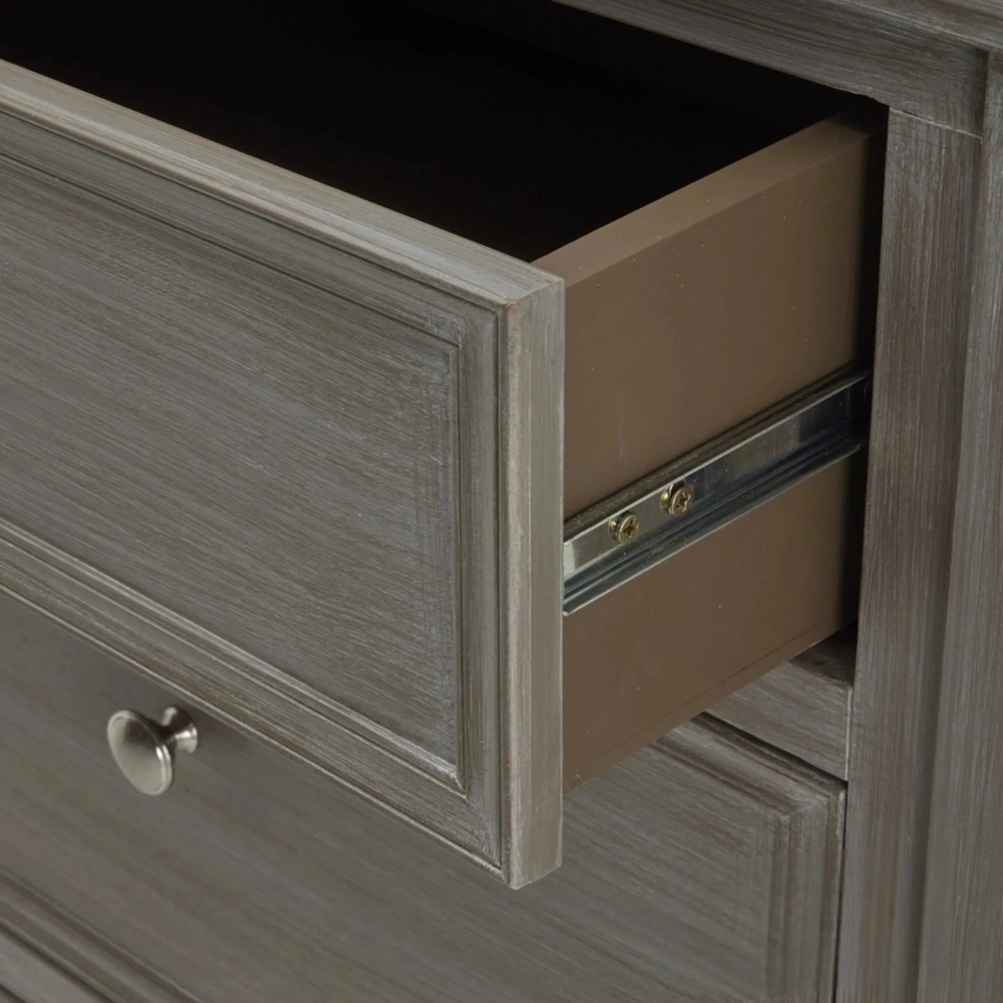 Luxury Serene 110cm Two Over Two Chest Sideboard Grey Wooden Storage Unit With 4 Drawers