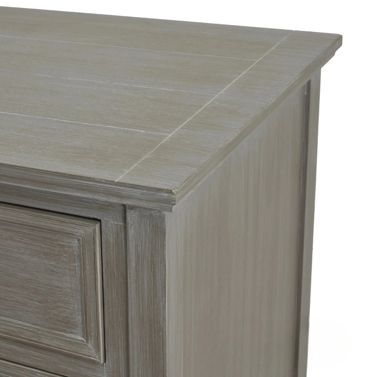 Luxury Serene 110cm Two Over Two Chest Sideboard Grey Wooden Storage Unit With 4 Drawers