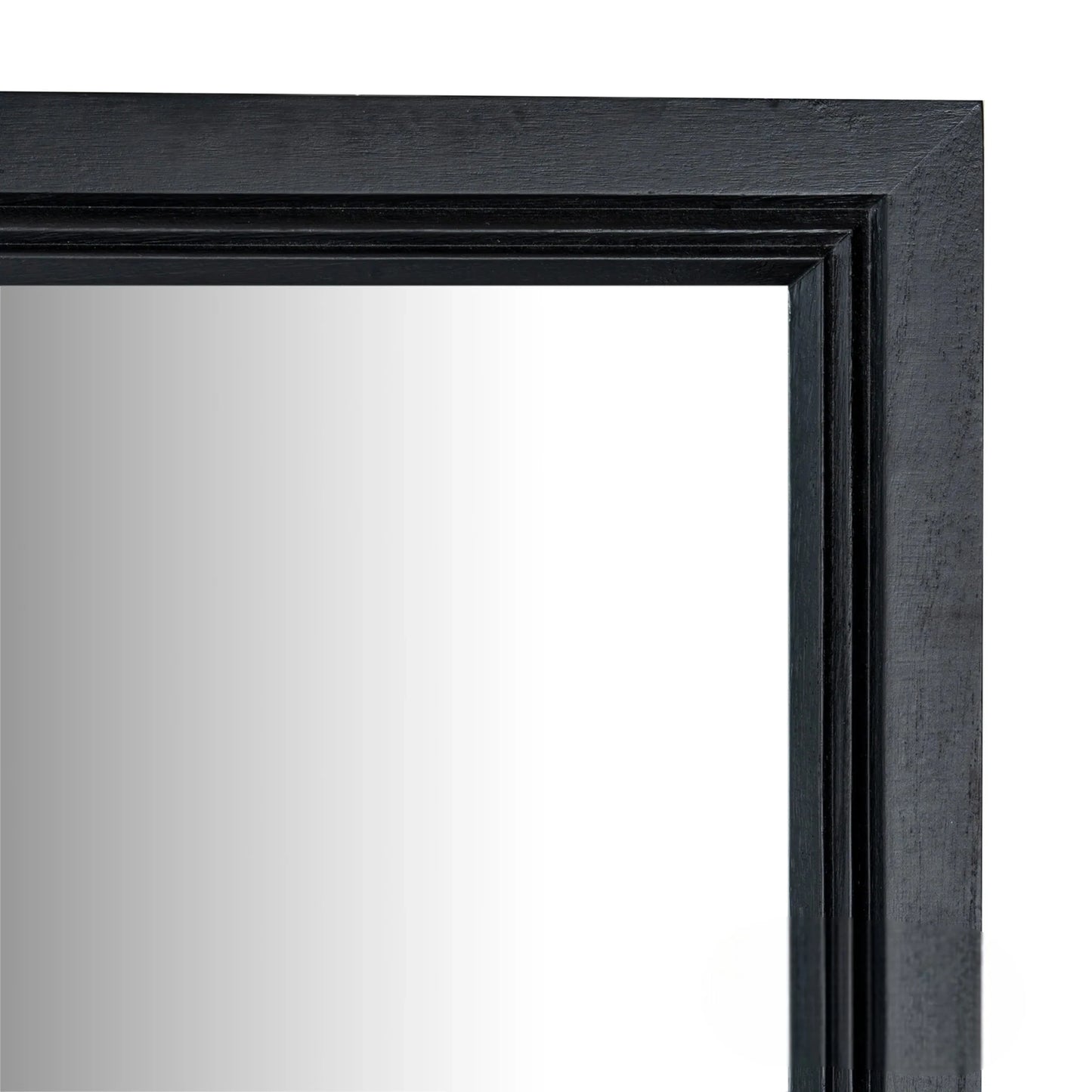 Luxury Torin 150cm Black Wood Large Window Wall Mirror